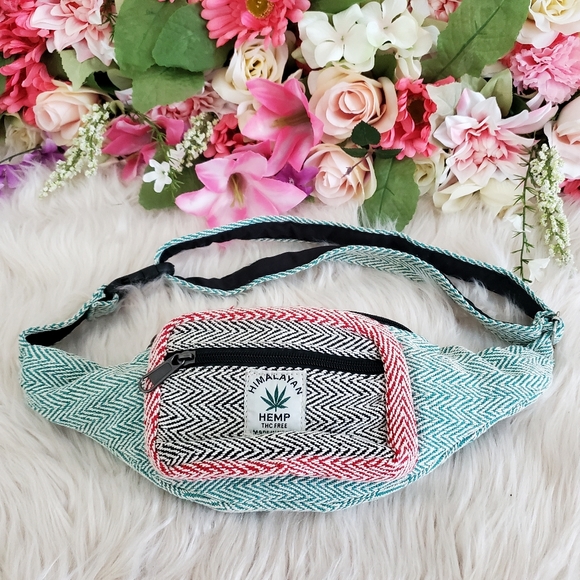 Nwot handmade hemp cotton boho fannypack - Picture 2 of 10